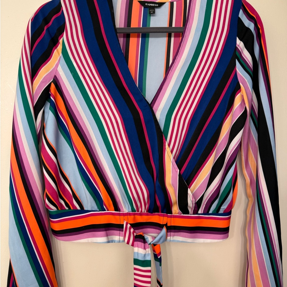 Express Colorful Striped  Blouse